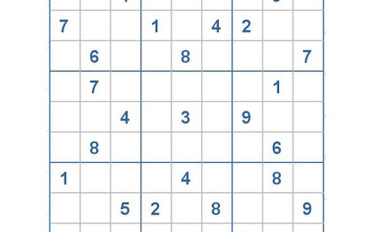 Mời các bạn thử sức với ô số Sudoku 3151 mức độ Khó