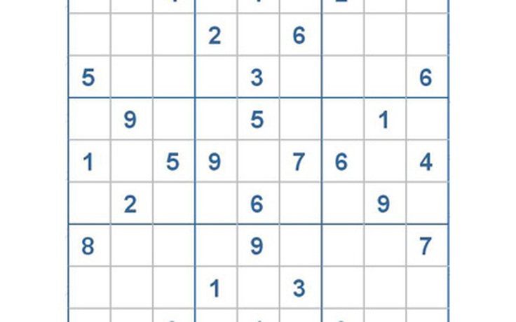Mời các bạn thử sức với ô số Sudoku 3153 mức độ Khó