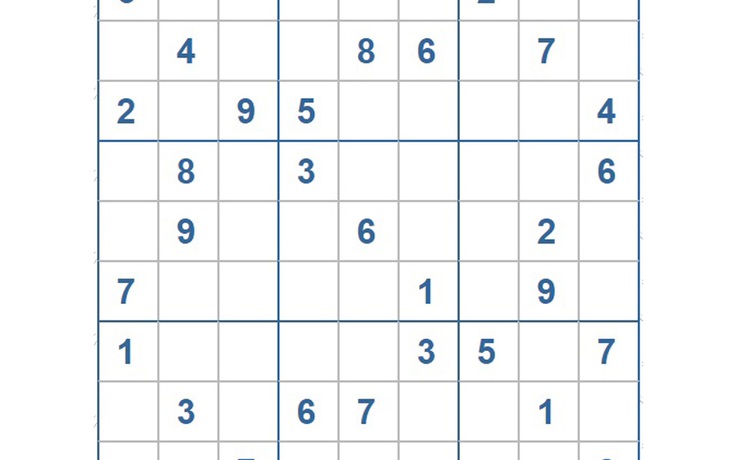 Mời các bạn thử sức với ô số Sudoku 3229 mức độ Khó