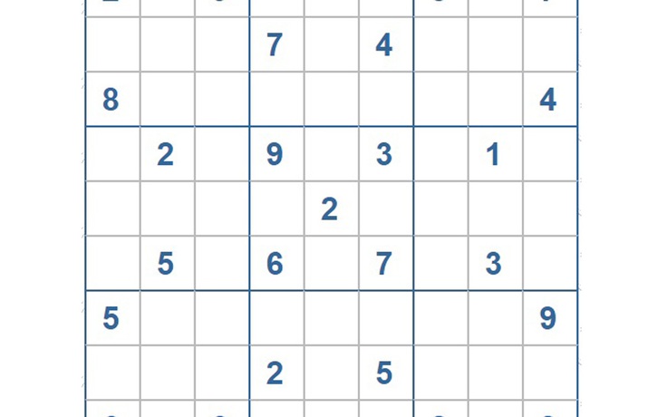 Mời các bạn thử sức với ô số Sudoku 3249 mức độ Khó