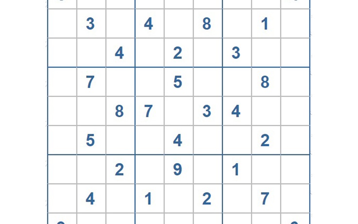 Mời các bạn thử sức với ô số Sudoku 3263 mức độ Khó