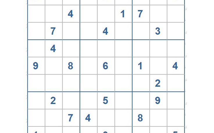 Mời các bạn thử sức với ô số Sudoku 3267 mức độ Khó