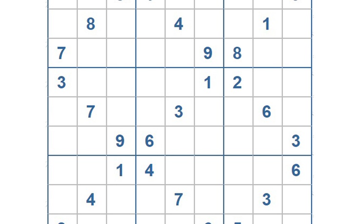Mời các bạn thử sức với ô số Sudoku 3311 mức độ Khó