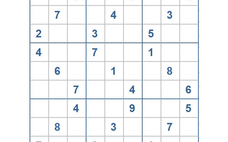 Mời các bạn thử sức với ô số Sudoku 3323 mức độ Khó