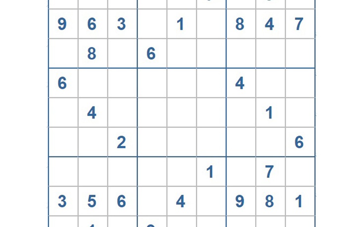 Mời các bạn thử sức với ô số Sudoku 3331 mức độ Khó