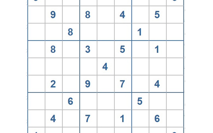 Mời các bạn thử sức với ô số Sudoku 3335 mức độ Khó