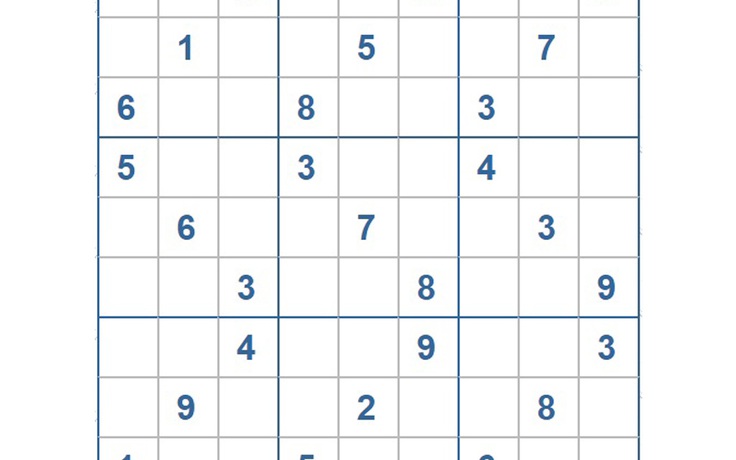 Mời các bạn thử sức với ô số Sudoku 3353 mức độ Khó