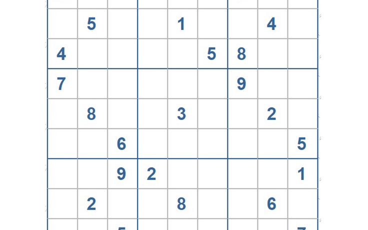 Mời các bạn thử sức với ô số Sudoku 3359 mức độ Khó