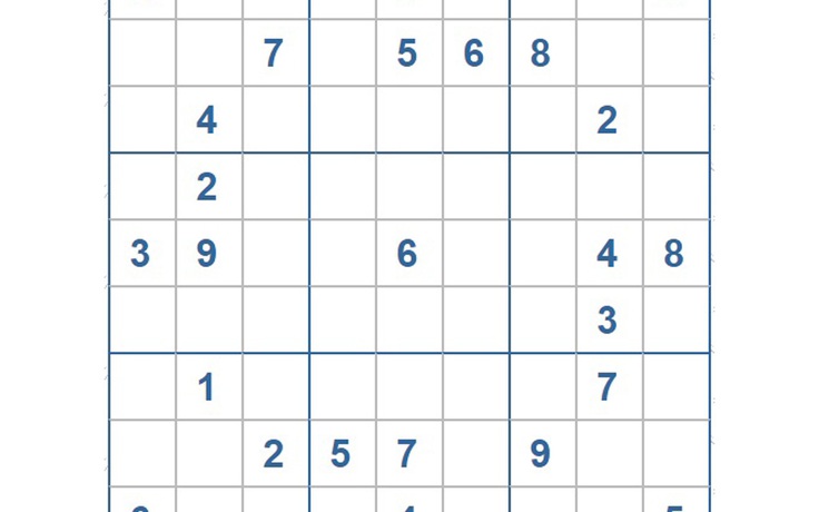 Mời các bạn thử sức với ô số Sudoku 3361 mức độ Khó