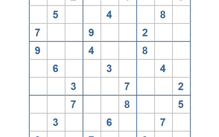 Mời các bạn thử sức với ô số Sudoku 3369 mức độ Khó