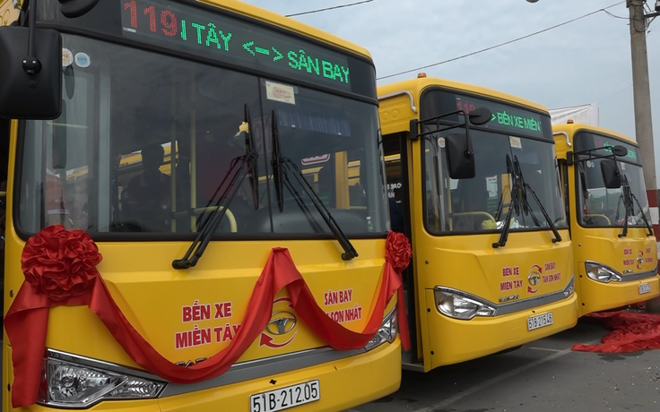 Thêm tuyến xe buýt giảm ùn tắc giao thông Sân bay Tân Sơn Nhất