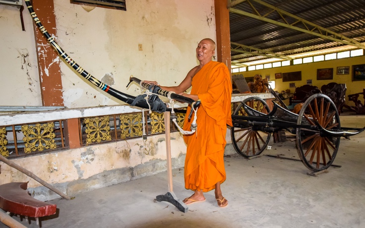 Nhà sư lập 'bảo tàng' nông cụ của đồng bào Khmer