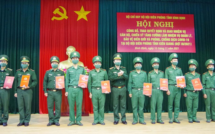 Bình Định: Điều động 40 cán bộ, chiến sĩ tham gia chống dịch Covid-19 tại Kiên Giang
