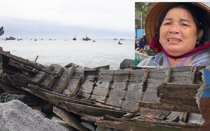 Bình Định: Sóng dữ bất thường đánh chìm tàu thuyền, ngư dân trắng tay giữa mùa đánh bắt