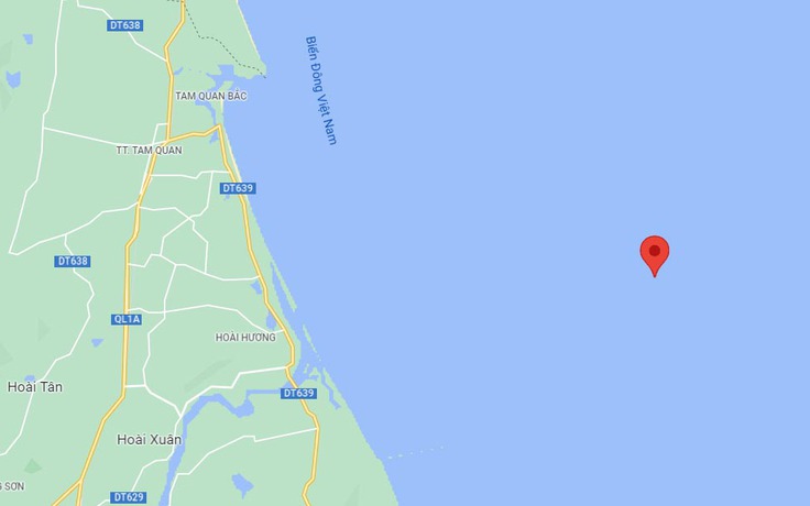 Bình Định: Tàu Trường Nguyên 136 chìm trên biển, 1 thuyền viên mất tích