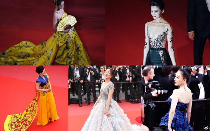 Sao Hoa ngữ câu giờ, làm lố trên thảm đỏ Cannes 2018
