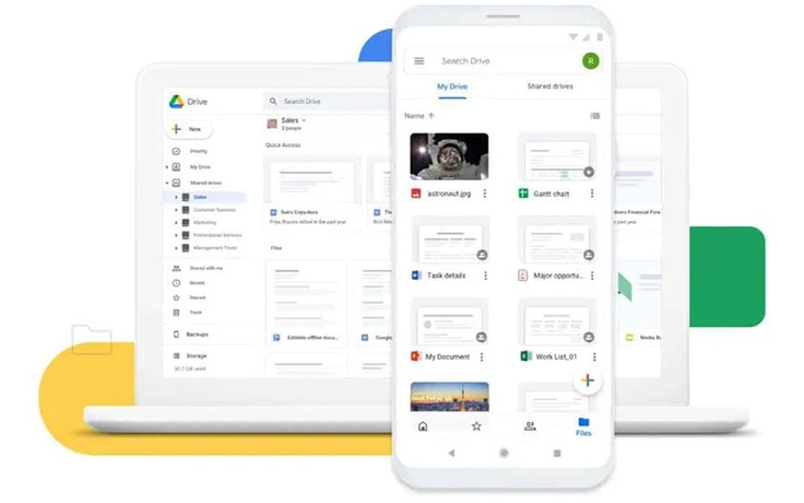 Google Drive hỗ trợ phím tắt để sao chép và dán tập tin