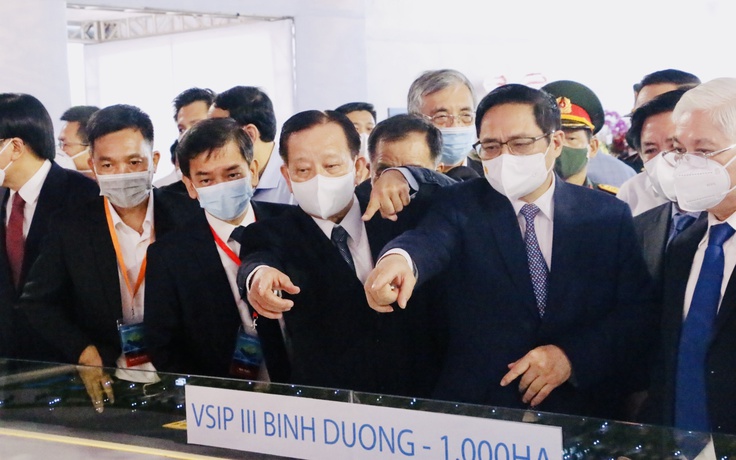 Thủ tướng Phạm Minh Chính dự lễ động thổ Khu công nghiệp VSIP 3 tại Bình Dương