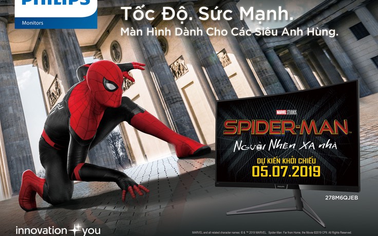 Màn hình Philips đồng hành cùng phim Spider-Man tại Việt Nam