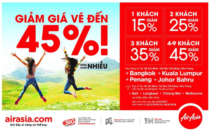 Mua nhiều hơn - tiết kiệm hơn với AirAsia!