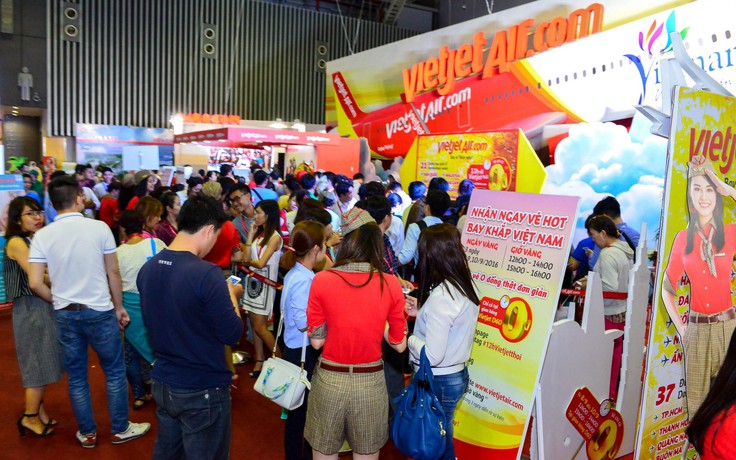 Vietjet rộn ràng tại Hội chợ du lịch quốc tế TP.HCM 2017