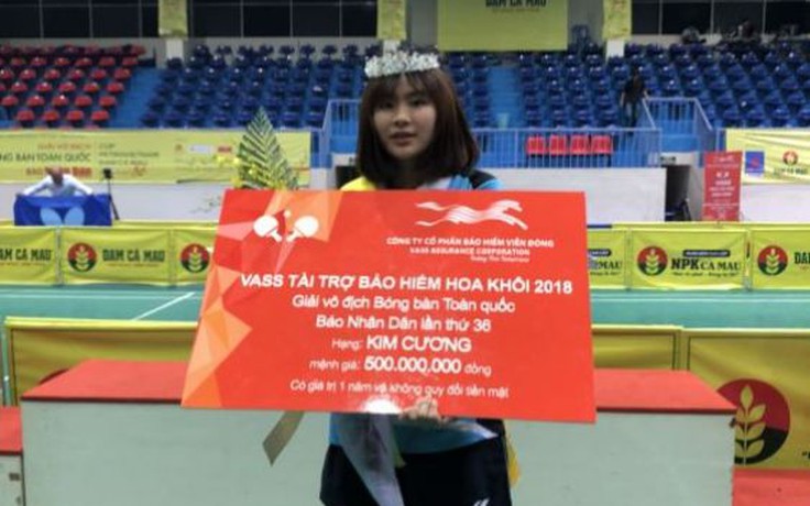 Hoa khôi bóng bàn toàn quốc 2018