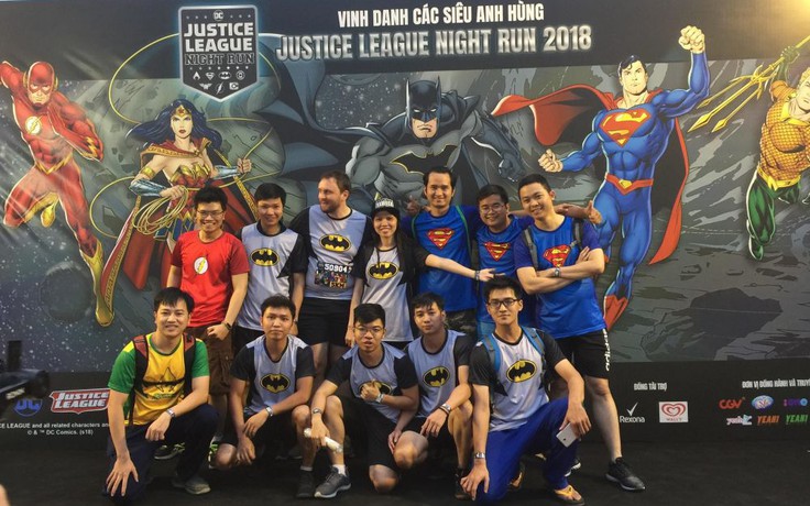 Dàn sao Việt cháy hết mình tại Justice League Night Run 2018
