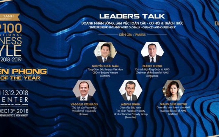 Lộ diện chân dung diễn giả Leader Talk Mr. Pearce Cheng