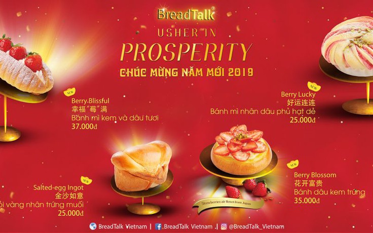 Bộ sưu tập bánh Tết 2019 “Usher in Prosperity”