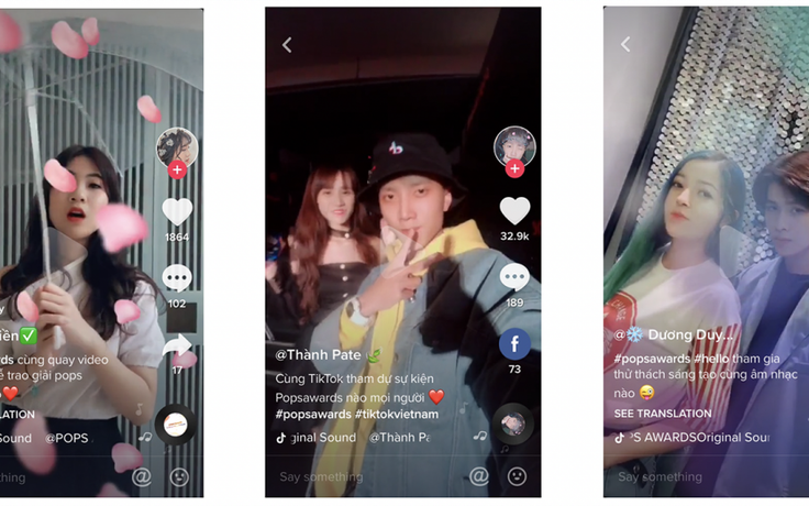 Hơn 4.000 video hưởng ứng chiến dịch đồng hành POPS Awards 2019 trên TikTok