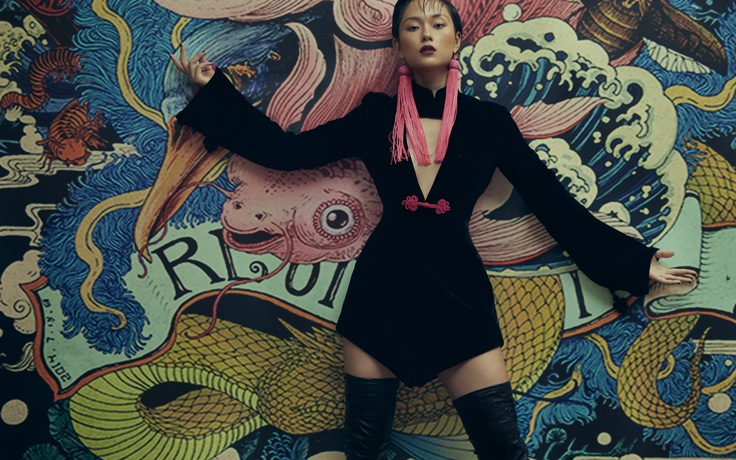 Fashionista Thu Anh Hồ gợi cảm, đầy cuốn hút trong những thiết kế của Hà Linh Thư