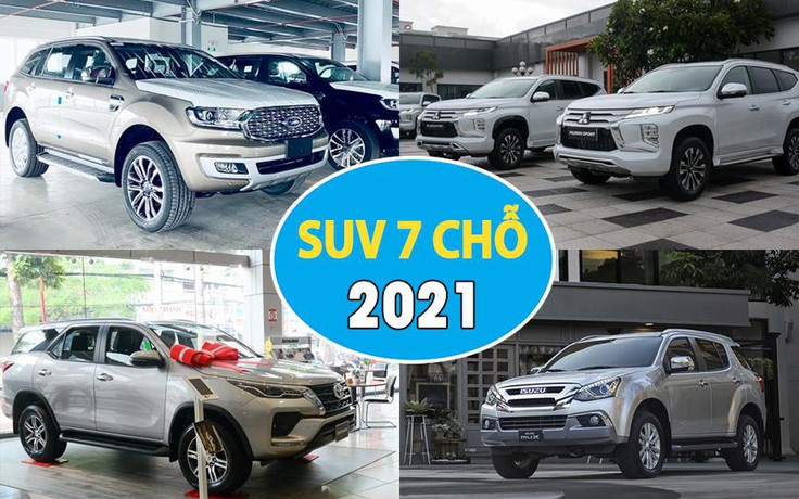 SUV 7 chỗ năm 2021: ‘Chạy nước rút’, Toyota Fortuner vượt mặt Ford Everest