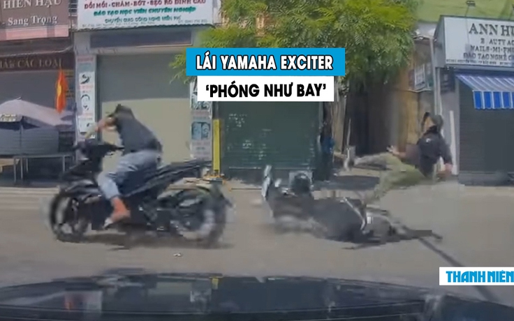 Thanh niên đầu trần, phóng xe máy Yamaha Exciter ‘như bay’ gây tai nạn rùng rợn