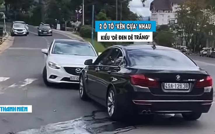 Hai ô tô chặn đường 'kèn cựa' nhau trên đường: Ai đúng, ai sai?