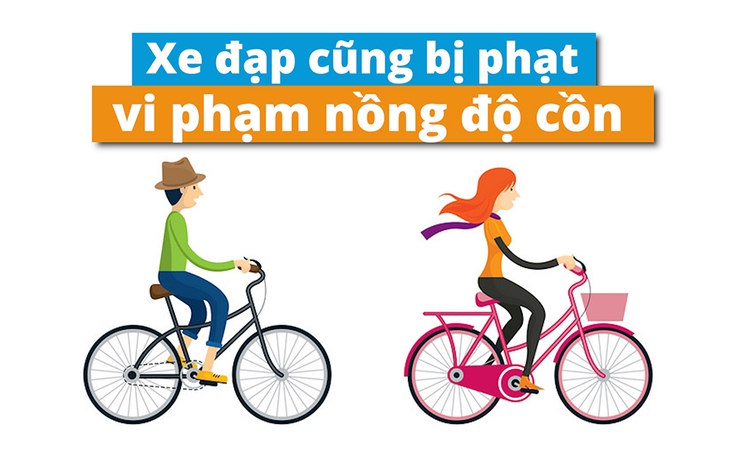 Từ 2020, đi xe đạp vi phạm nồng độ cồn bị phạt 600 ngàn đồng