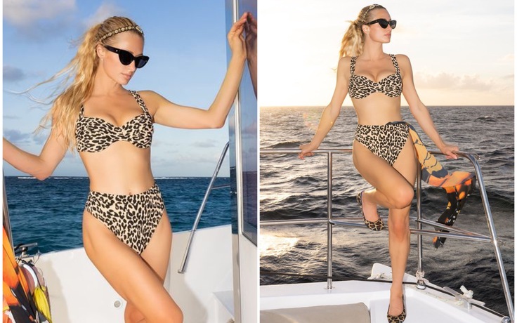 Paris Hilton diện bikini gợi cảm mừng tuổi 41