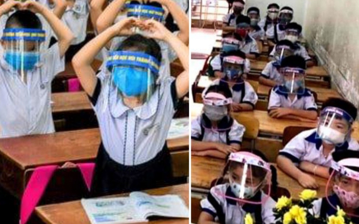 Bộ GD-ĐT: không có văn bản nào bắt học sinh đeo mặt nạ chống giọt bắn