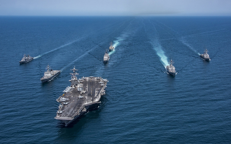 Tàu sân bay Mỹ USS Carl Vinson kết thúc nhiệm vụ gần Triều Tiên