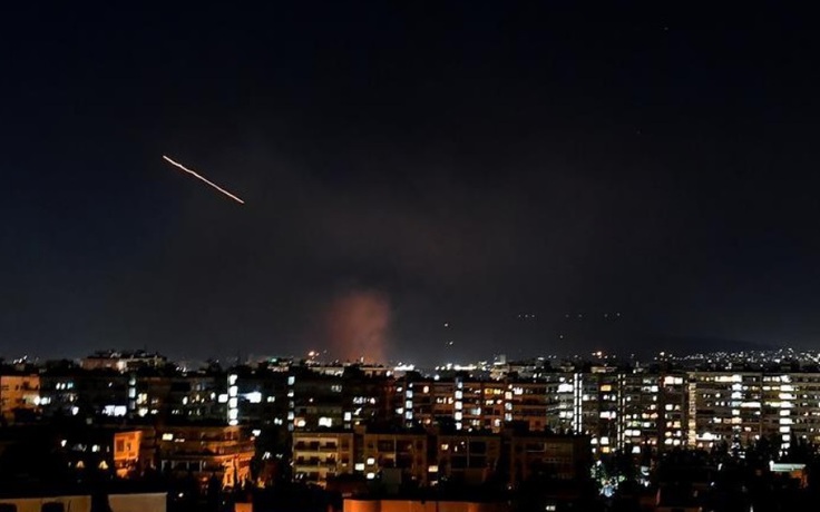 Phòng không Syria đánh chặn tên lửa bắn từ Israel