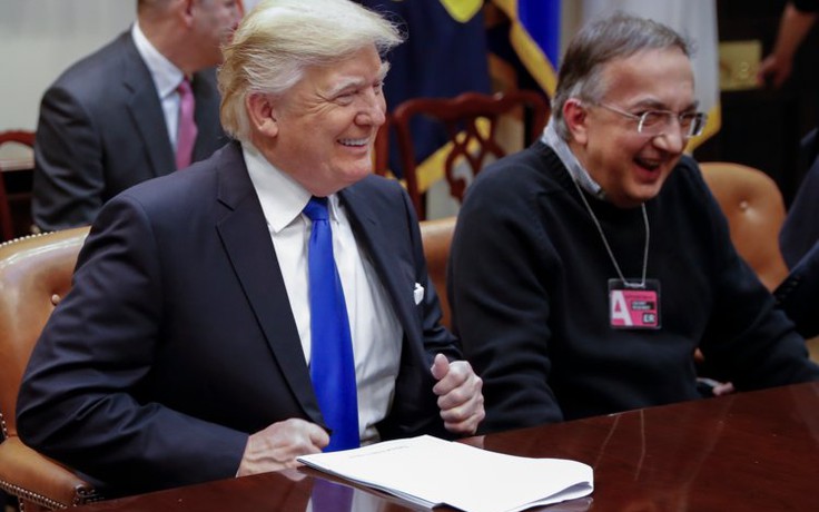 Tổng thống Mỹ Donald Trump so sánh Sergio Marchionne với Henry Ford