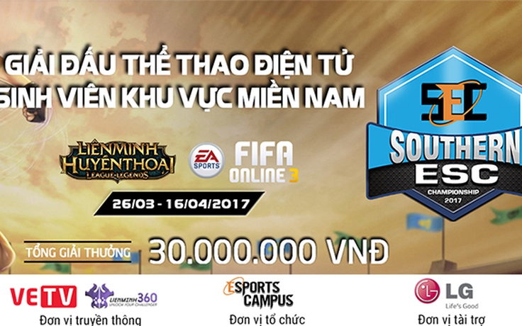 Giải eSports dành cho 40 trường Đại học, Cao Đẳng sắp khởi tranh