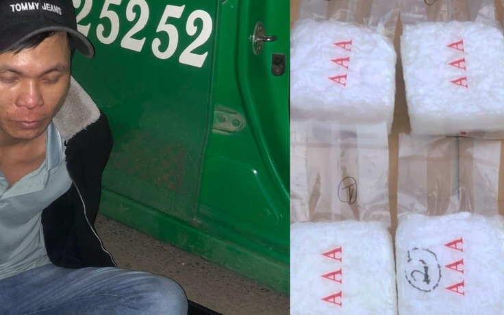 CSGT Quảng Trị bắt giữ nghi phạm vận chuyển 10 kg ma túy đá trên xe taxi
