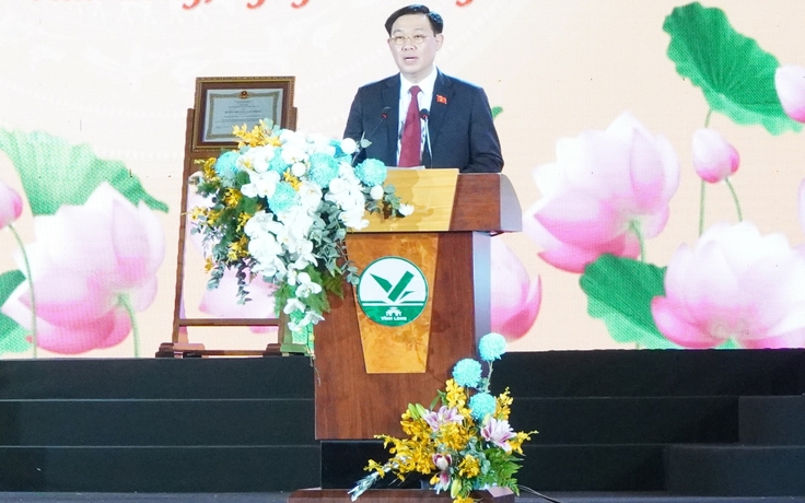 Chủ tịch Quốc hội Vương Đình Huệ dự kỷ niệm 30 năm tái lập tỉnh Vĩnh Long