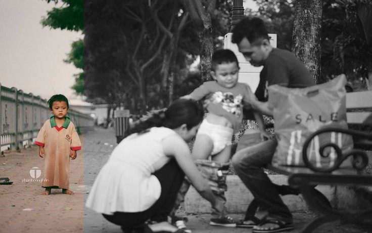 ‘Điều ước’ giản dị của cậu bé 3 tuổi ở cầu Mống, Sài Gòn