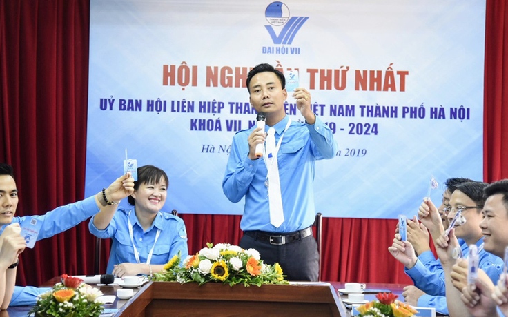 Anh Nguyễn Đức Tiến giữ chức Chủ tịch Hội LHTN Việt Nam TP.Hà Nội