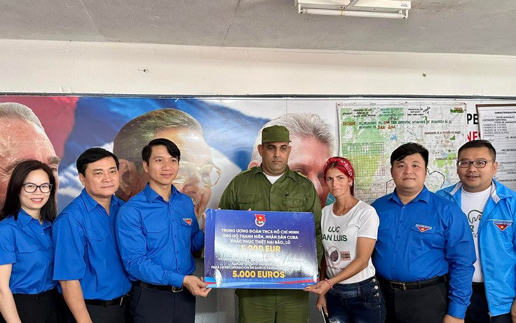 Đoàn đại biểu cấp cao thanh niên Việt Nam đến hỗ trợ nơi bị bão ở Cuba
