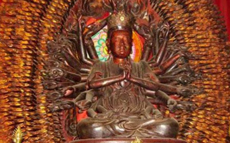 Tìm thấy tượng Phật nghìn tay nghìn mắt chùa Mễ Sở
