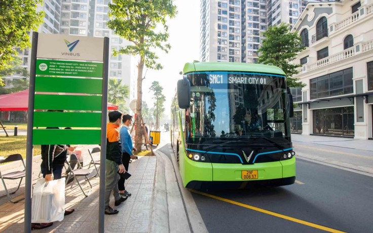 Hà Nội chính thức có tuyến xe buýt điện đầu tiên