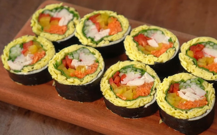 Gimbap không cơm, tưởng không ngon mà ngon không tưởng lại còn giảm cân nữa chứ