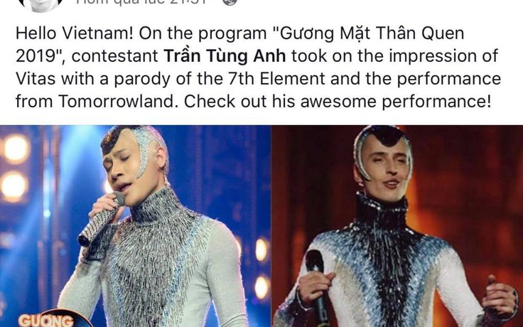 'Hoàng tử cá heo' Vitas bất ngờ khen ngợi giọng ca phi giới tính của Việt Nam